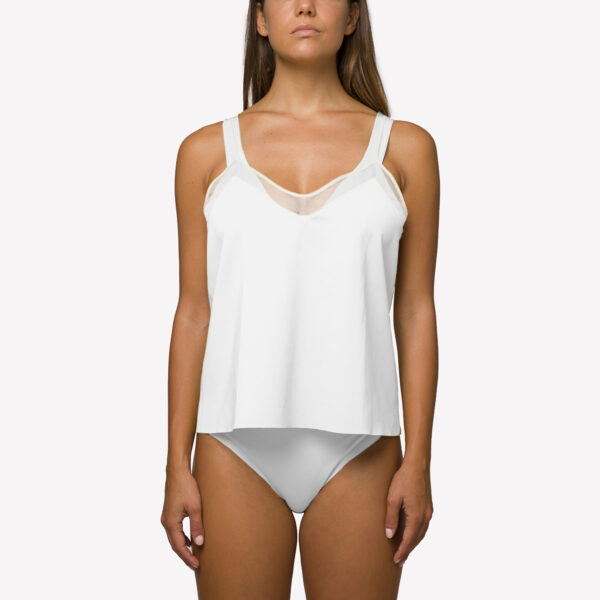 Top with shoulder straps White