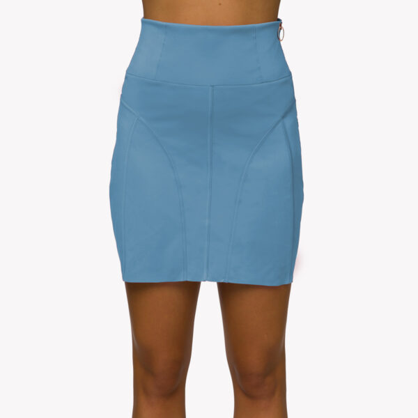 Jersey miniskirt Topaz Blue