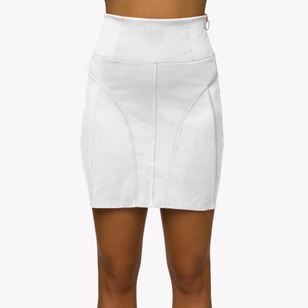 Jersey miniskirt White