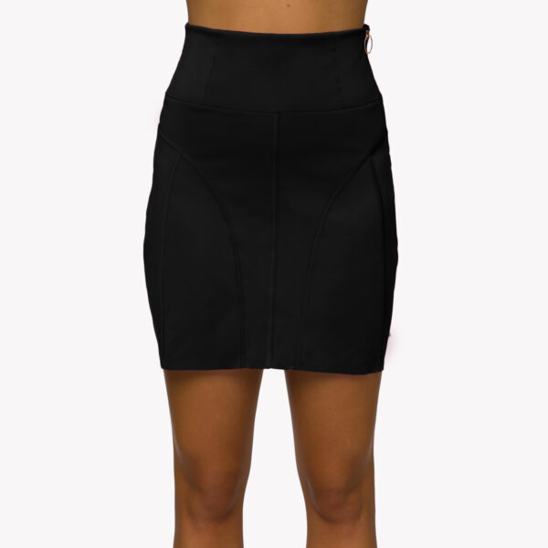 Jersey miniskirt Black