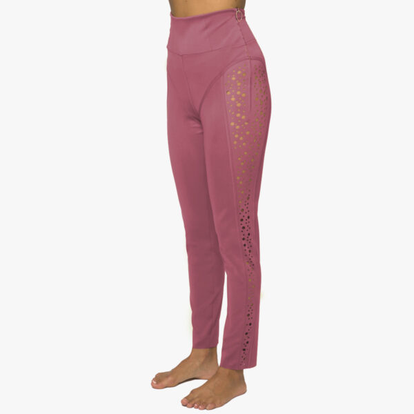 Skinny trousers laser processing Quartz Pink